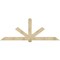 Ekena Millwork Kennewick Rough Sawn Timber Gable Bracket, Douglas Fir, 108"W x 40"H x 4"D x 6"F, 9/12 Pitch GBW108X40X0406KEN00RDF - alternate 1